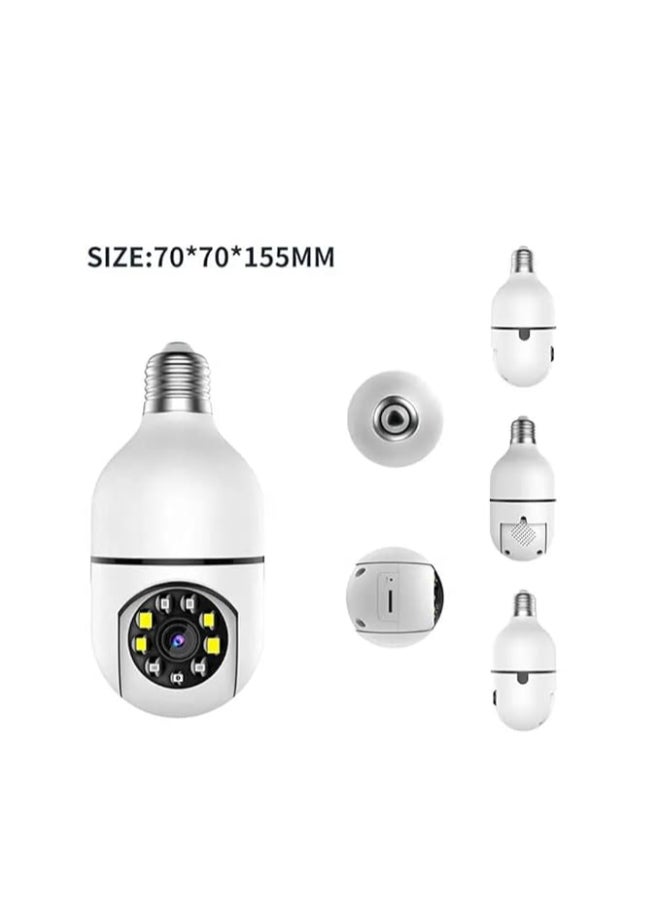 TECHNOVIEW Renewed - CCTV Camera 1080p Bulb Shape PTZ V380 Pro Security Camera with LED Lights & Auto Tracking Motion Detection -WHITE - Image 5